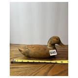 8" HAND CARVED WOOD DUCK DECOY