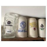4 COLLECTOR STEINS