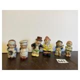 THREE SETS OF SALT AND PEPPERS INCLUDING FIGURAL,