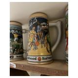 2 BEER STEINS BASEBALL SERIES