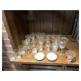 ASSORTED JUICE GLASSES ETC.