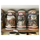 3 BEER STEINS