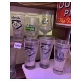 DUKE BEER 6 GLASSES