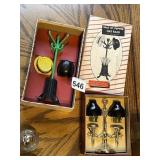 LAMP AND COAT TREE SALT/PEPPERS