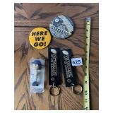 PITTSBURGH STEELERS PINS, KEY CHAINS, J GAMB