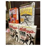 3 FULL KELLOGï¿½S CEREAL BOXES SPORTS AND GENERAL