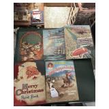 1950S JUMBO SIZE VINTAGE COLORING BOOKS AND SANTA