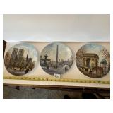 3 LIMOGES COLLECTORS PLATES