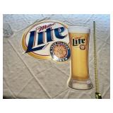 MILLER LIGHT METAL SIGN, 1999