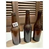 EMBOSSED BOTTLES INCL: IROQUOIS BREWING FULL