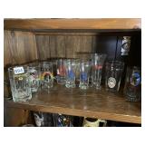 ASSORTED BEER GLASSES