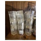 36 MATCHING CLEAR GLASS JUICE GLASSES