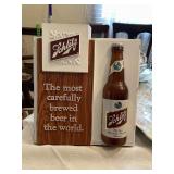 SCHLITZ BEER BOTTLE SIGN AND JUMBO SCHLITZ BEER