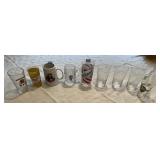ASSORTED BEER GLASSES