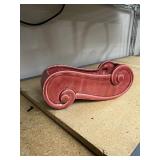 VINTAGE CERAMIC SCROLL PLANTER