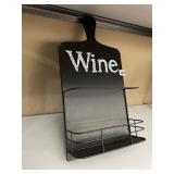 CUTTING BOARD STYLE WINE HOLDER MOUNTS TO THE
