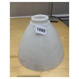 WHITE GLASS LAMP SHADE