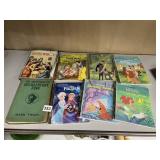 BOOKS INCLUDING LITTLE WOMEN , THE ADVENTURES OF