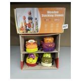 WOODEN STACKING STONES AND CUTE CARS