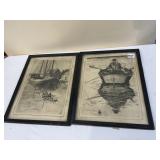 OUT TO SEA, JUST FISHING BY R. H. PALESKI 15X12