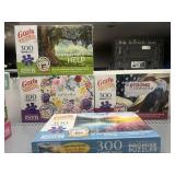 4 NEW PUZZLES 300 PC.
