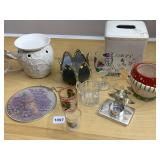 WAX WARMER, CERAMIC TISSUE HOLDER, EASTER HANGING