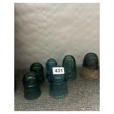 6 INSULATORS INCL. HEMMINGWAY