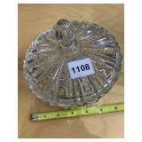 GLASS CANDY DISH WITH LID