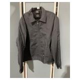 DICKIES BLACK EXTRA LARGE ZIPPER FRONT JACKET