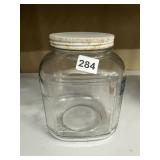 SCREW LID GLASS STORE JAR