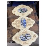 BUTTERFLY WALL PLAQUES SET OF 3