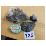 MORENCI ARIZONIA, MILKY QUARTZ, NATURAL CALCITE