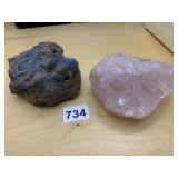 LARGE ROUGH CHUNK OF NATURAL ROSE QUARTZ