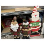 MERRY CHRISTMAS SANTAS & SNOWMAN