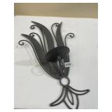 23-INCH-LONG WALL CANDLE HOLDER METAL
