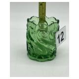 GREEN GLASS OCTOPUS TENTACLE DESIGN TOOTHPICK