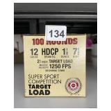 12 GAUGE TARGET LOADS 100 ROUND BOX