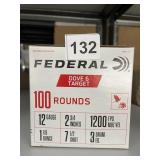 12 GAUGE FEDERAL DOVE AND TARGET 100 ROUNDS