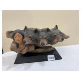 WOLF & INDIAN STORYTELLER LIMITED EDITION