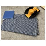 COOKBOOK, FABRIC, BLACK N GOLD HAT