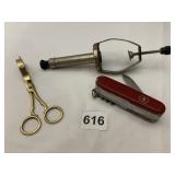 SWISS KNIFE, CIGAR CUTTER,