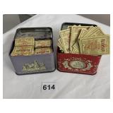 RALEIGH COUPONS IN VINTAGE TINS