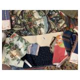 UPHOLSTERY FABRIC, VARIOUS FABRIC SAMPLE PIECES
