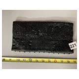 BEADED BLACK CLUTCH