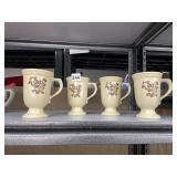 SET OF FOUR PFALTZGRAFF COFFEE MUGS