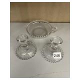 CANDLE WICK FINGER NAPPY AND CANDLE HOLDERS