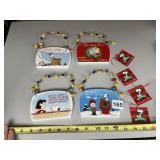 HALLMARK HANGING CERAMIC PEANUTS PLAQUES
