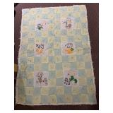 HAND MADE BABY QUILT 48" X 33" NICE CONDITION