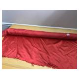 BOLT OF RED SILKLIKE MATERIAL