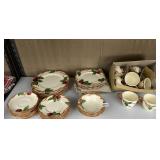 FRANCISCAN APPLE PATTERN DISHES INCLUDING DINNER